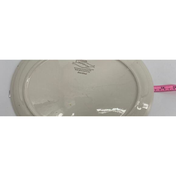 1950's Vintage Taylorton American Fine China "Silver Wheat" 13 Inch Platter - Picture 5 of 5